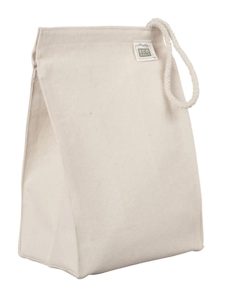 Eco bags recycled canvas lunch bag.