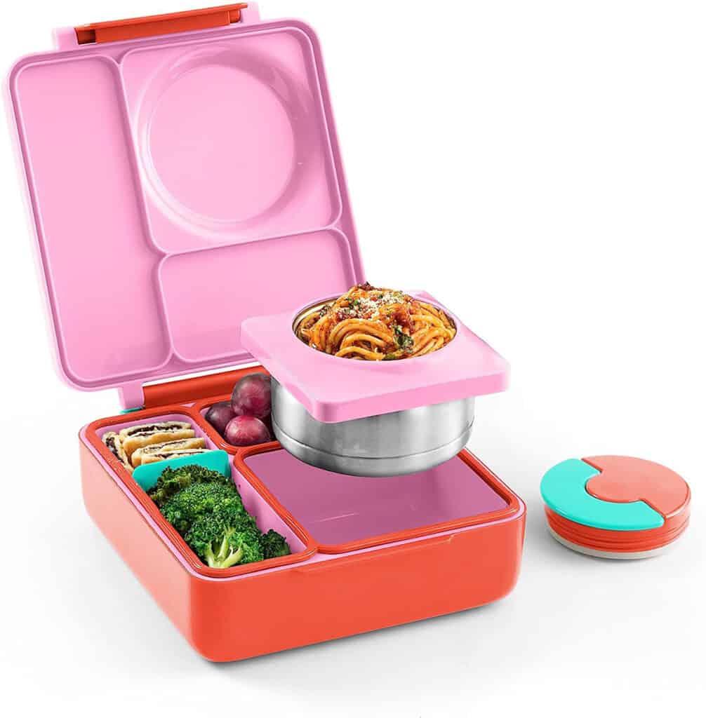 Pink omiebox lunch box.